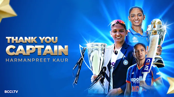 BCCI acknowledges Harmanpreet Kaur's leadership and contribution to Indian Cricket